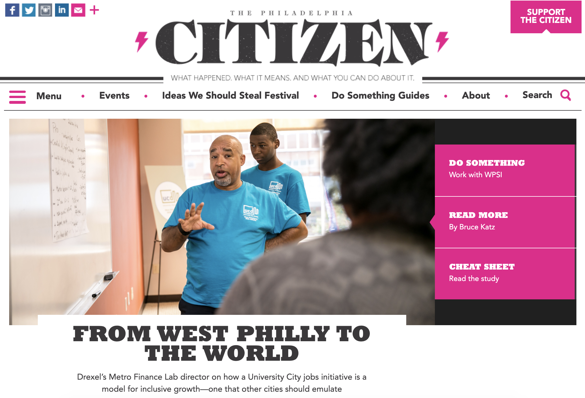 The West Philadelphia Skills Initiative (WPSI) | From West Philly to the World
